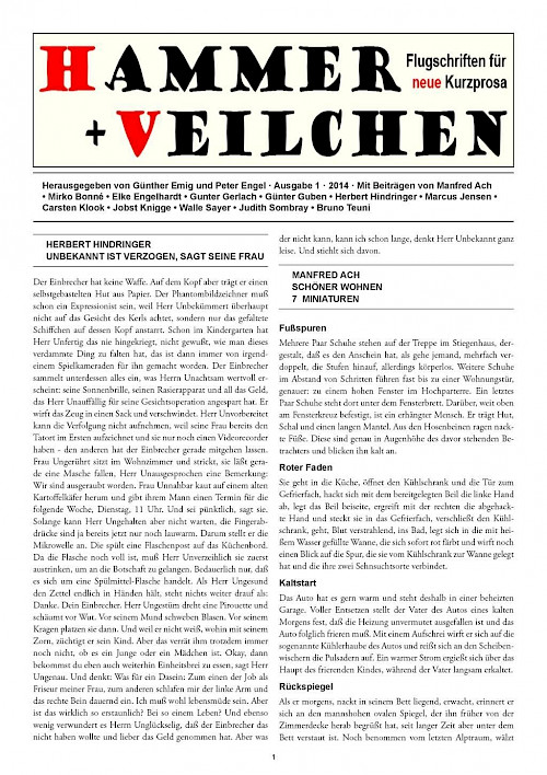 Günther Emig / Peter Engel (Hg.) »Hammer + Veilchen – Das Jahrbuch«